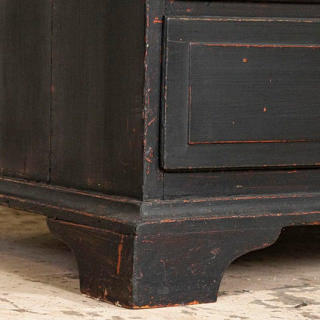 Antique Black Painted Secretary Bureau Chairish
