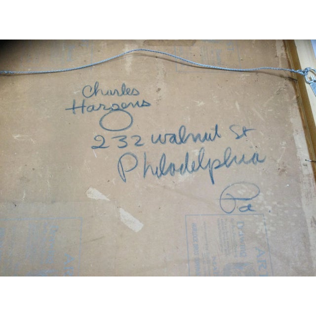 Paint 1940s Oil Portrait Painting of a Warrior by Charles Hargens, Framed For Sale - Image 7 of 9