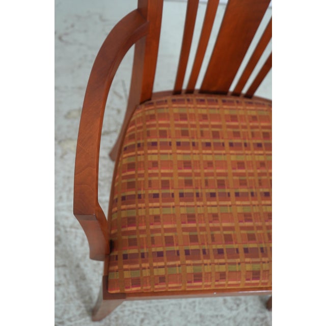 Stickley Set of 8 Stickley Cherry Dining Room Chairs For Sale - Image 4 of 18