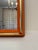 Orange Mid Century Modern Bright Orange Solid Wood & Brass Wall Mirror For Sale - Image 8 of 11