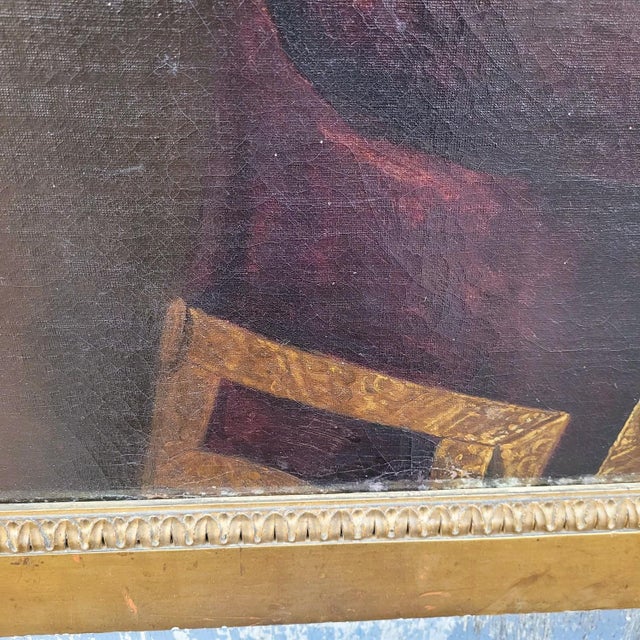 Brown Uknown, Gentleman with Letters, 18th Century, Oil on Canvas, Framed For Sale - Image 8 of 18