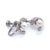 1990s 1990s Mikimoto Estate Akoya Pearl Clip On Earrings Sterling Silver 6mm 3.53 Grams, 2 pieces For Sale - Image 5 of 12