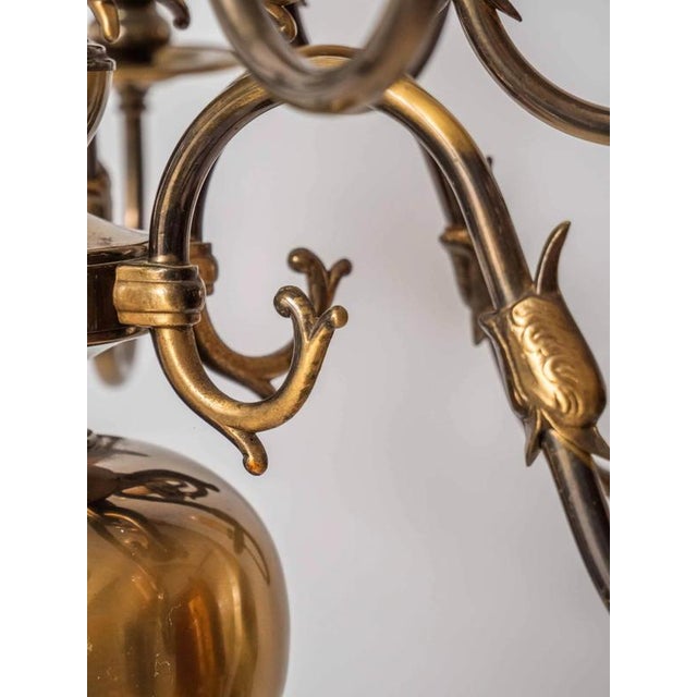 Antique 2-Tier Chandelier with Fish For Sale - Image 3 of 16