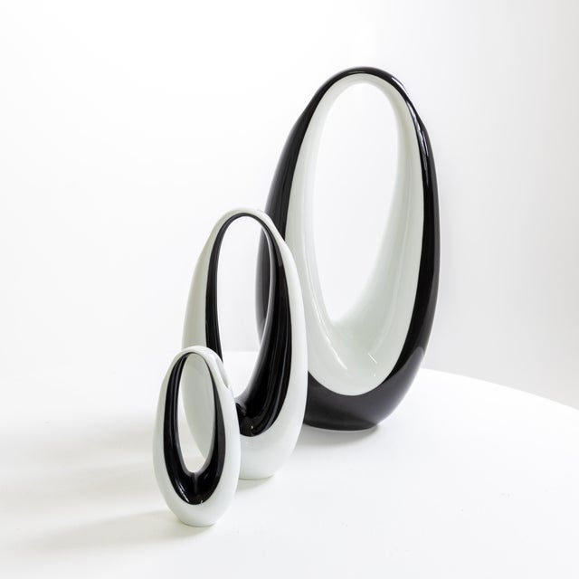Modern 1960s Set of Three Rosenthal Porcelain Vases For Sale - Image 3 of 18