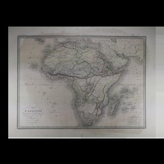 Antique Map of the African Continent in 1838. An Original 1838 First Edition of a Pierre M. Lapie Map For Sale
