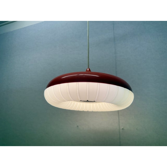 Red Siform UFO Pendant from Siemens, 1960s For Sale - Image 13 of 18