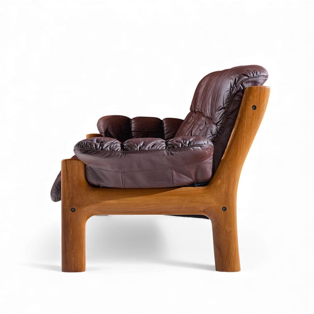 Ekornes ASA Ekornes Mid Century Norwegian Teak and Leather Montana Sofa For Sale - Image 4 of 9