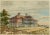 Philip J. Marvin, Arts & Crafts House Design, Isle of Wight, 1880s, Watercolour For Sale - Image 4 of 4