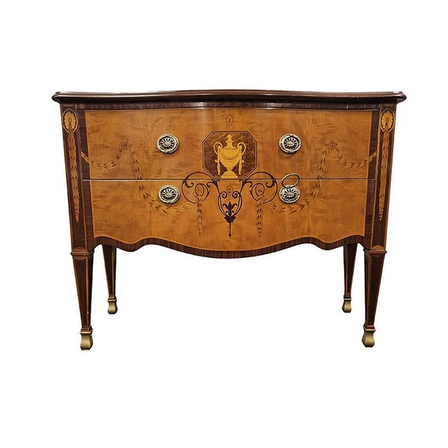 Two-Drawer Wooden Chest of Drawers For Sale - Image 6 of 6