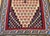 Vintage Persian Senneh Kilim Area Rug, Handwoven Wool, Floral Pattern, Ivory & Blue, 3x6 For Sale - Image 10 of 15