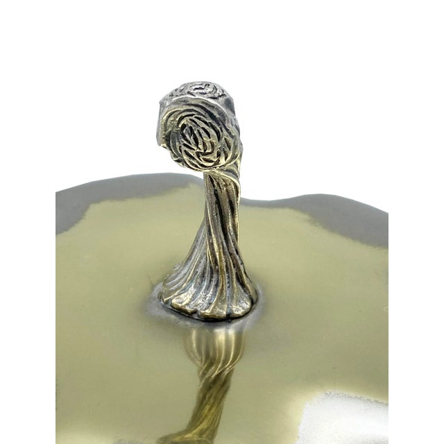 1970s Hone Silver Plate Decorative Box Pumpkin, 1970s For Sale - Image 5 of 7