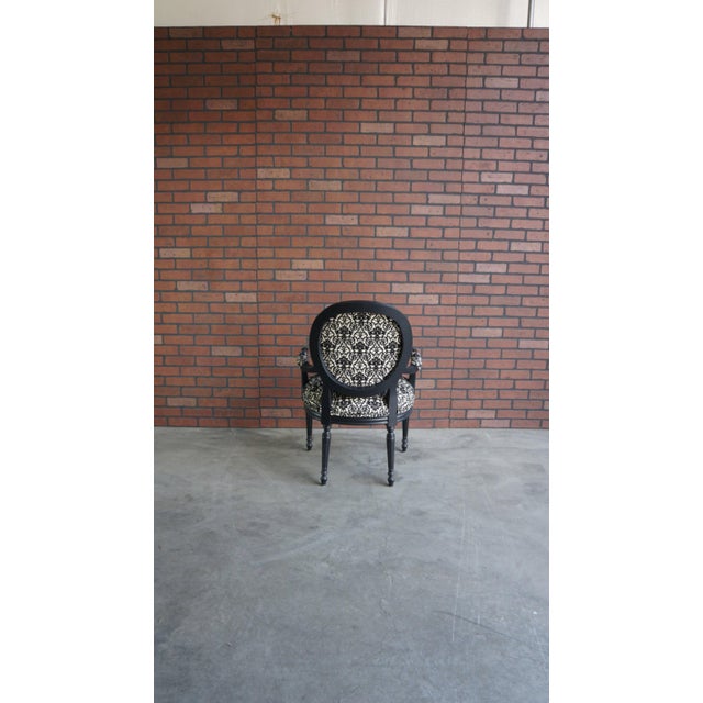 French Provincial Ethan Allen Cassat Accent Chair For Sale - Image 3 of 4