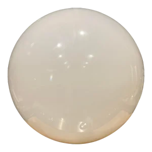Mid Century Modern White Glass Globes, Likely Paul Mayen for Habitat (2 Avail)