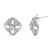 Discover elegance redefined with these rhombus stud earrings, meticulously crafted from .925 sterling silver and enlivened...