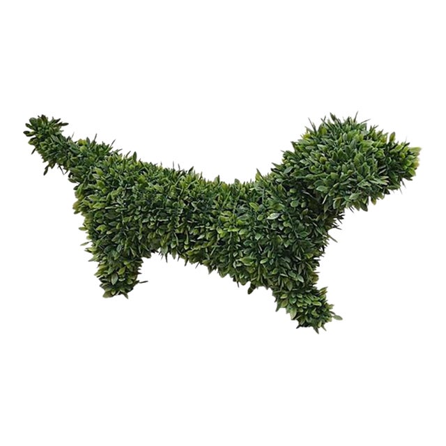 Topiary Garden Dog 18" Dachshund Faux Realistic Boxwood Decor Indoor Outdoor For Sale