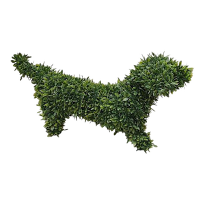 Topiary Garden Dog 18" Dachshund Faux Realistic Boxwood Decor Indoor Outdoor