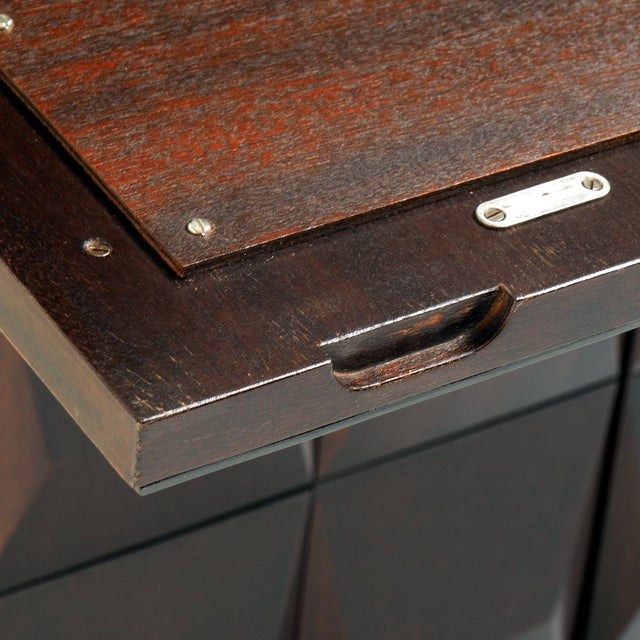 Mid-Century Modern Brutaliat Oak Cabinet from De Coene Frères, 1970s For Sale - Image 13 of 15