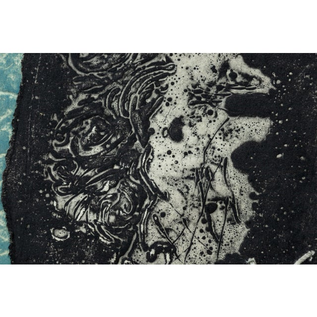 James Cognard Signed Postmodern Carborundum Etching on Hand Made Paper For Sale - Image 9 of 12