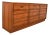 1960s Mid Century American of Martinsville Nine Drawer Dresser With Butterfly Joints For Sale