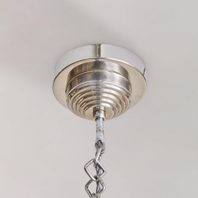 Metal Italian Glass Chandelier by Antonio Lupi for Lupi Cristal Luxor, 1970s For Sale - Image 7 of 12