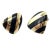 2000 - 2009 Tiffany & Co. Angela Cummings 18k Yellow Gold Inlaid Black Jade Earrings, Pair For Sale - Image 5 of 9