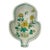 Qing Inspired Flowers and Insects Chinoiserie Leaf Shaped Trinket Dish For Sale