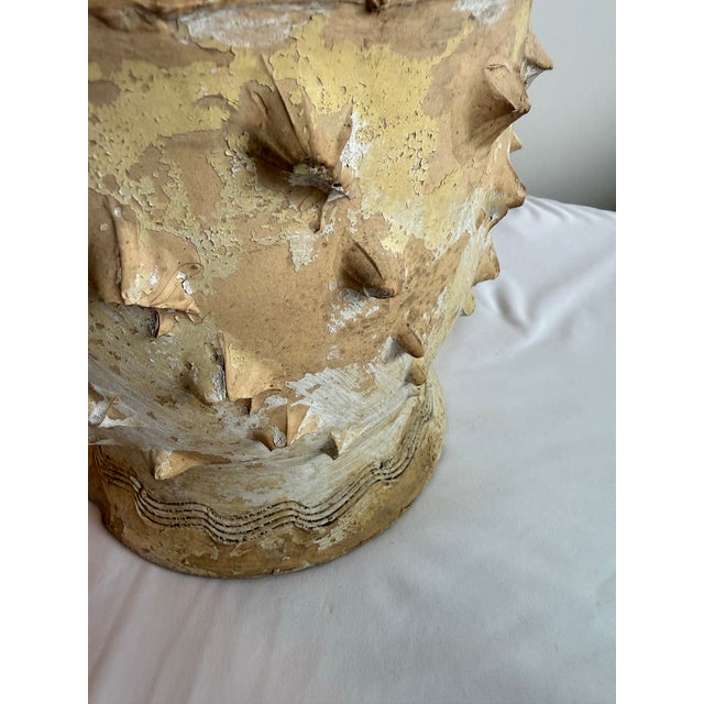 Vintage Mid Century Brutalist Folk Art Pinch Pot Planter in the Sytle of Dexter Pottery For Sale - Image 9 of 11