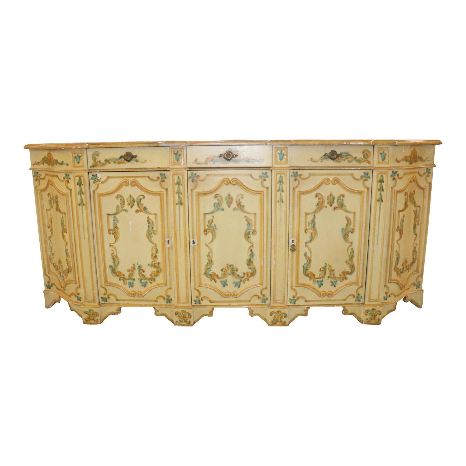 1950s Italian Painted Credenza Chairish