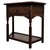 A charming and practical early 20th-century English side table, well constructed in oak and combining traditional styling...