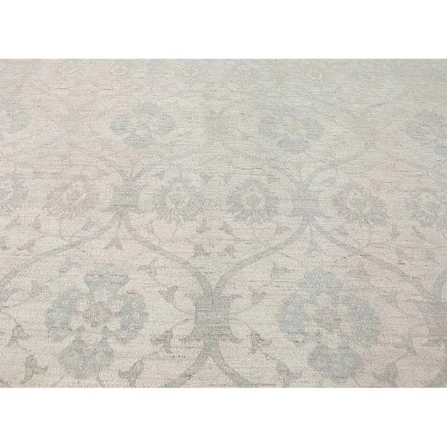 Handwoven Oushak Style Area Rug 8’10” X 12’2″ For Sale - Image 11 of 12