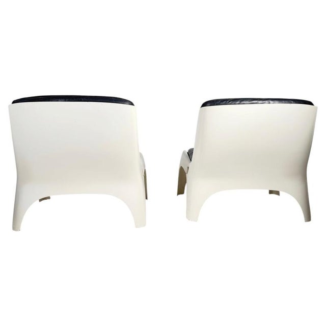 Vintage Space Age Fiberglass Lounge Chairs by Carl Straub, 1968, Set of 2 For Sale - Image 9 of 12