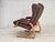 Scandinavian Adjustable Armchair in Furniture Leather and Bentwood, 1970s For Sale - Image 6 of 18
