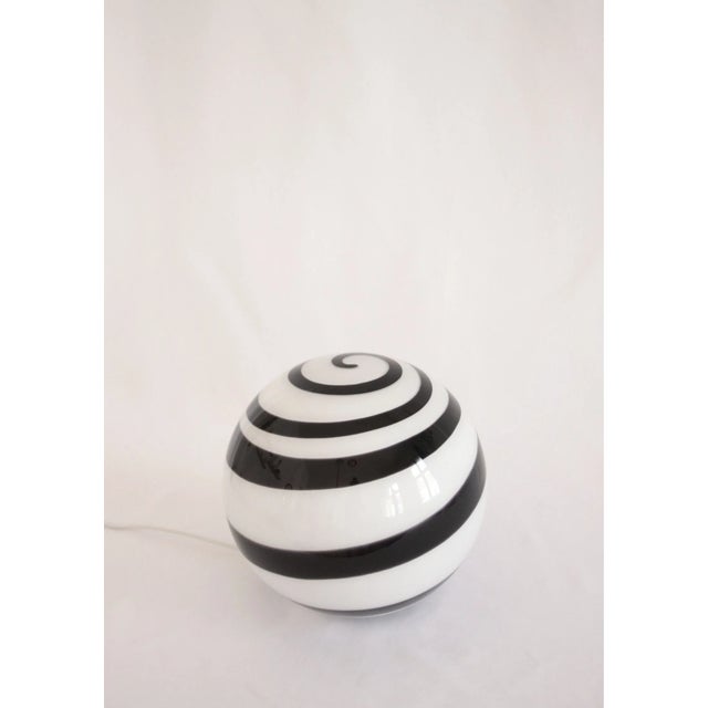 Floor Glass Lamp with Swirl Design from Wofi Leuchten, 2000s For Sale - Image 4 of 4