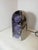 Vintage ceramic table lamp by Ambrogio Pozzi. Original vintage production. A very unique lamp with minimalist, spatialist...