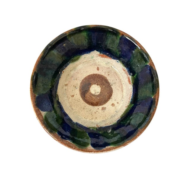 Early 20th Century 3 Rare Oaxacan Majolica Bowls 6” Red Ware Terracotta. Early 1900s. For Sale - Image 5 of 10