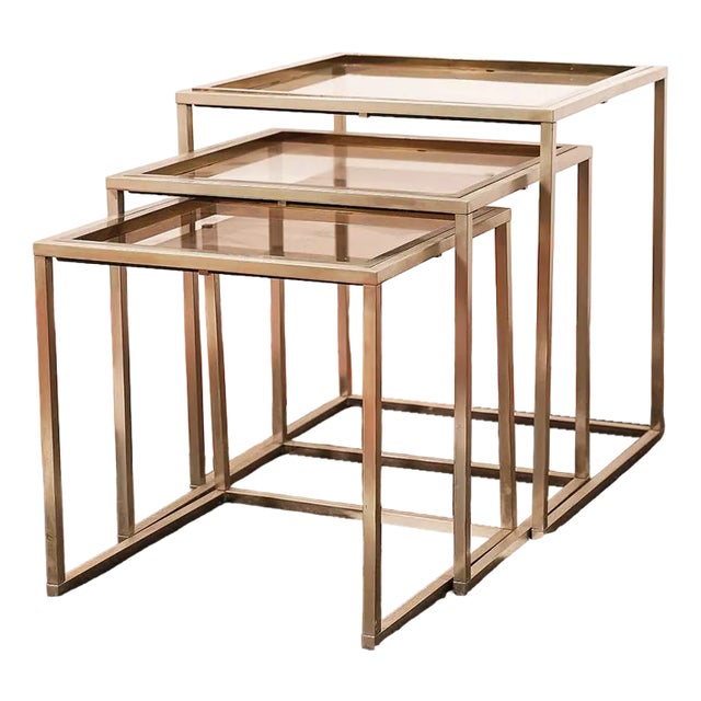 Vintage Nesting Tables, 1970s, Set of 3 For Sale