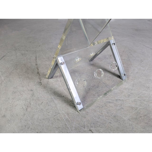 Glass Coffee Table in Acrylic Glass, 1970s For Sale - Image 7 of 9