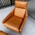 West Elm West Elm Leather Chair W/ Ottoman For Sale - Image 4 of 10