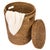 2020s Artifacts Rattan Round Hamper with Lid in Honey Brown For Sale - Image 5 of 8