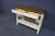 Late 20th Century Century Country French Cream & Maple Wine Server For Sale - Image 5 of 8