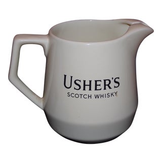 Vintage Usher's Scotch Whiskey Pitcher For Sale