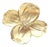 1980s Tiffany & Co. Dogwood Yellow Gold Diamond Pin Brooch Pendant For Sale