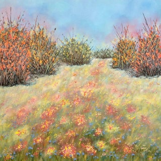 "Peaceful Harmony" Contemporary Original Impressionist Style Painting by Deb Bossert For Sale