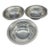 Vintage Flutes & Pearls Pewter Holloware Wilton Armetale Bowls - Set of 3 For Sale