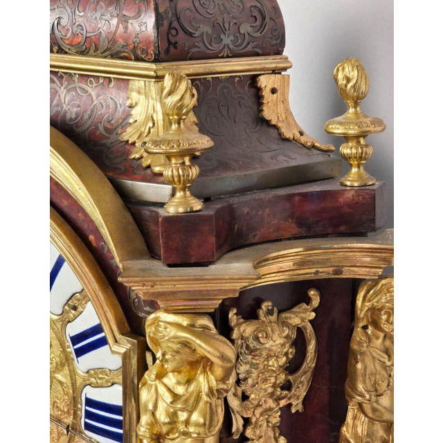 Louis XIV Boulle and Gilt Bracket Clock For Sale - Image 15 of 16