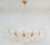 1970s 1970s Oversized Loto Murano Glass & Brass Chandeliers - Pair For Sale - Image 5 of 8