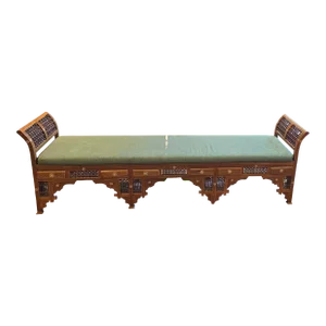 Late 20th Century Arabesque Moorish Damascus Bench