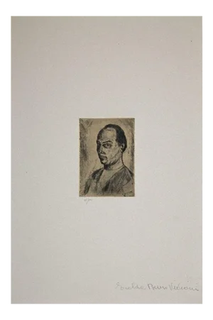 Giuseppe Viviani, Self-Portrait, Etching, 1983 (1931)