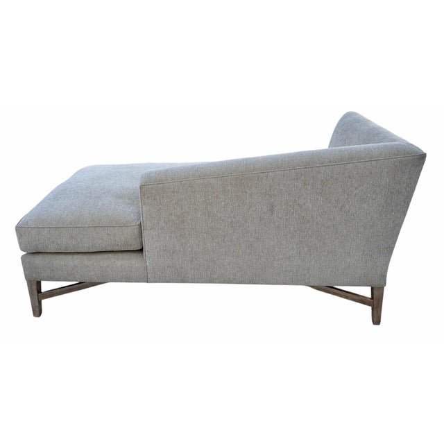 Nancy Corzine Nancy Corzine Venetian Sterling Silver Giltwood Chaise W Cut Velvet Upholstery For Sale - Image 4 of 8