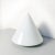 White Mid-Century Modern Italian Conical Table Lamp with Double Opal Glass, 1970s For Sale - Image 8 of 18